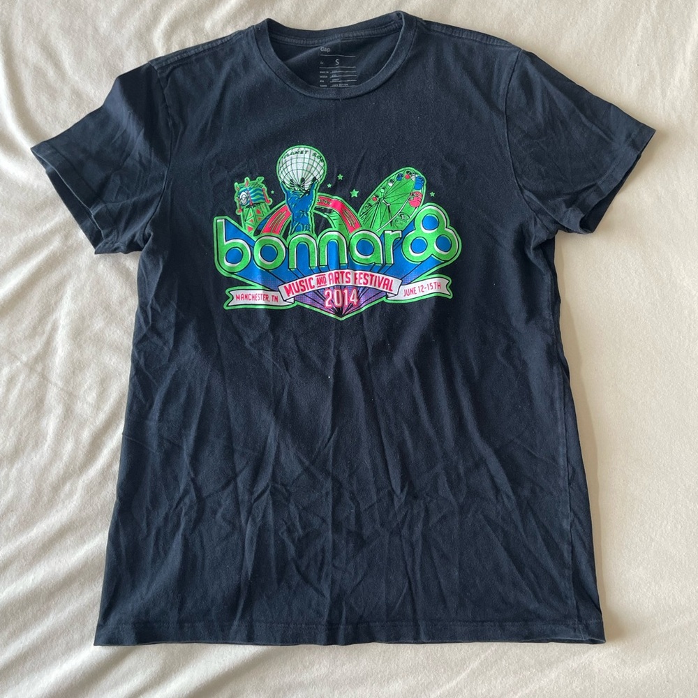 Bonnaroo 2014 Black Graphic Tee Size Small